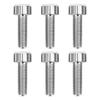 TC4 6Pcs Box Handlebar Screws Mountain Bike Stem Riser Bolts Bicycle Accessories M15x16Silver