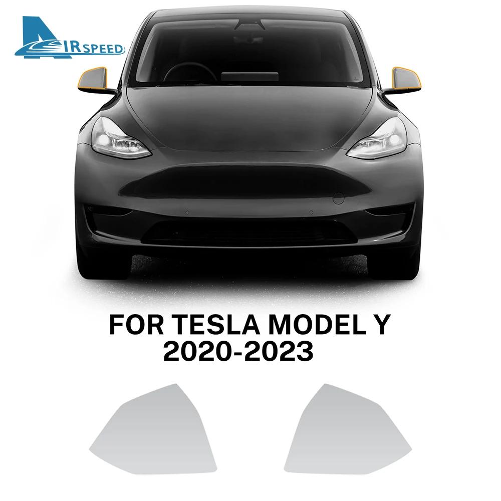 Önceden Kesilmiş PPF Araba Farları Koruyucu Film TPU Tesla Model 3 Y X S İçin - Şeffaf Çizilmeye Dayanıklı Dikiz Aynası