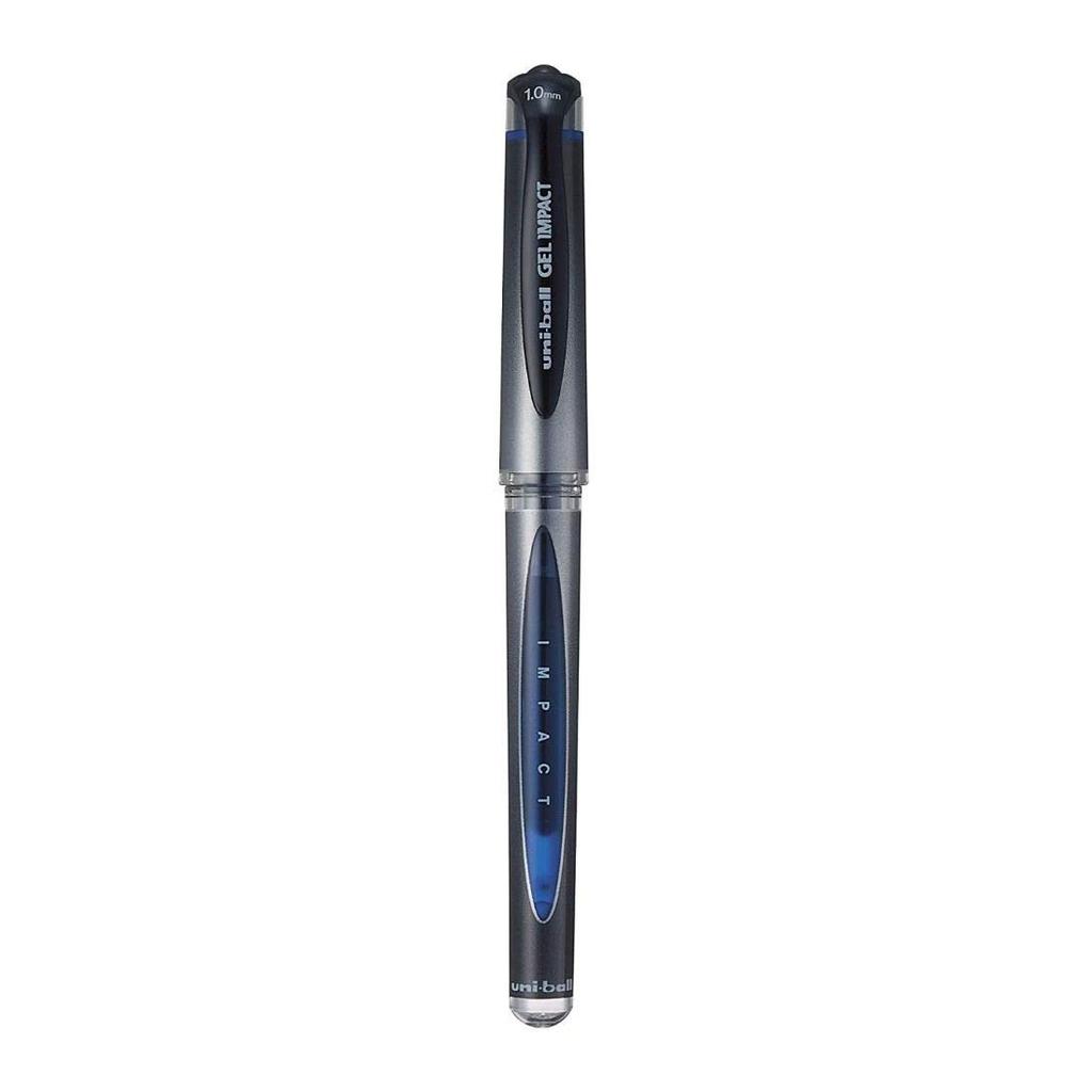 Uni-Ball UM-153S Gel Impact 1.0mm Bolígrafo de Gel Azul | Cuerpo Ligero Elegante para Oficina, Escuela y Uso Doméstico, Paquete de 1