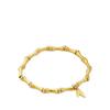 Elegant 18k Gold-Plated Bamboo Bangle: Chic Design, Light Luxury, High-End, Fashionable Bracelet for Women, Symbolizing Good Luck