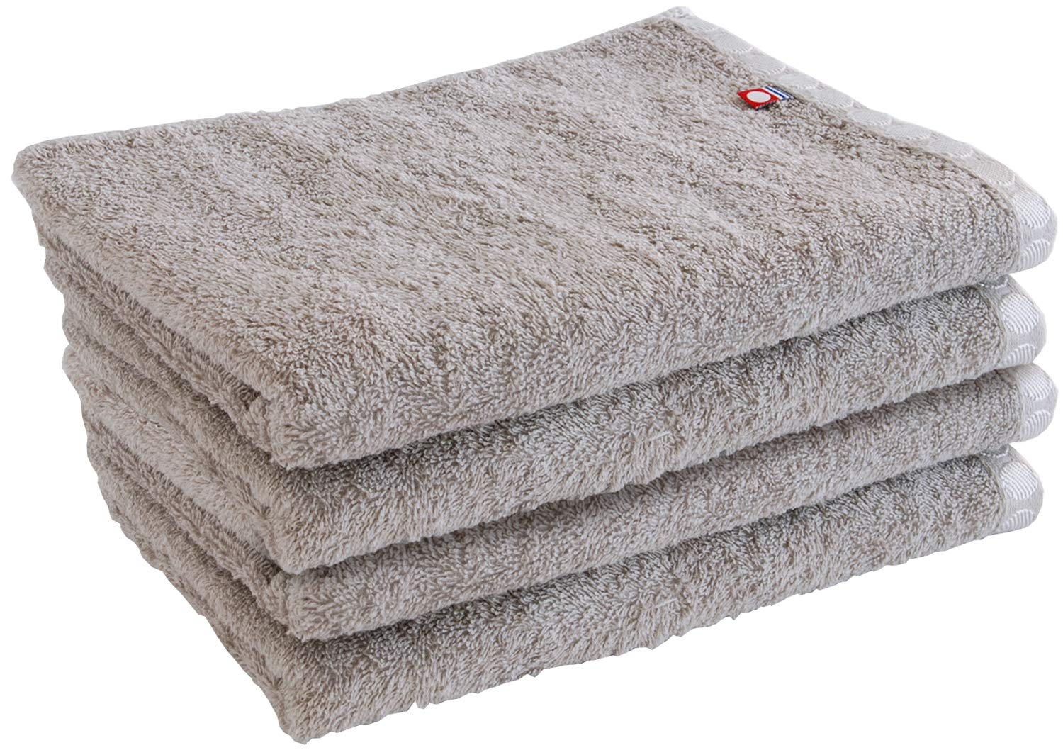 

Nippon Utensil Imabari Face Towels, 34 x 100 cm, Set of 4, Gray