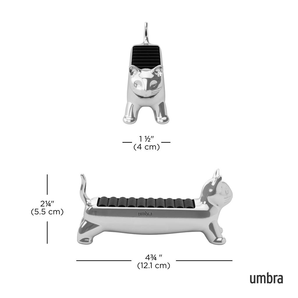 Official Umbra Cat Ring Jewelry Accessory x D12 x Holder, Silver, Storage, Storage, W3.7 H5.3cm