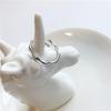 Three Heroes Adjustable Bamboo Knuckle Ring - Trendy Hong Kong Style for Women
