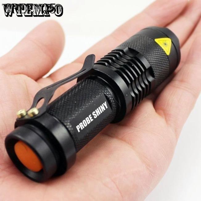 Lanterna puternică portabilă lampă de bicicletă scurtă mini Q5 LED lanternă torță focalizare reglabilă zoom lumină lampă