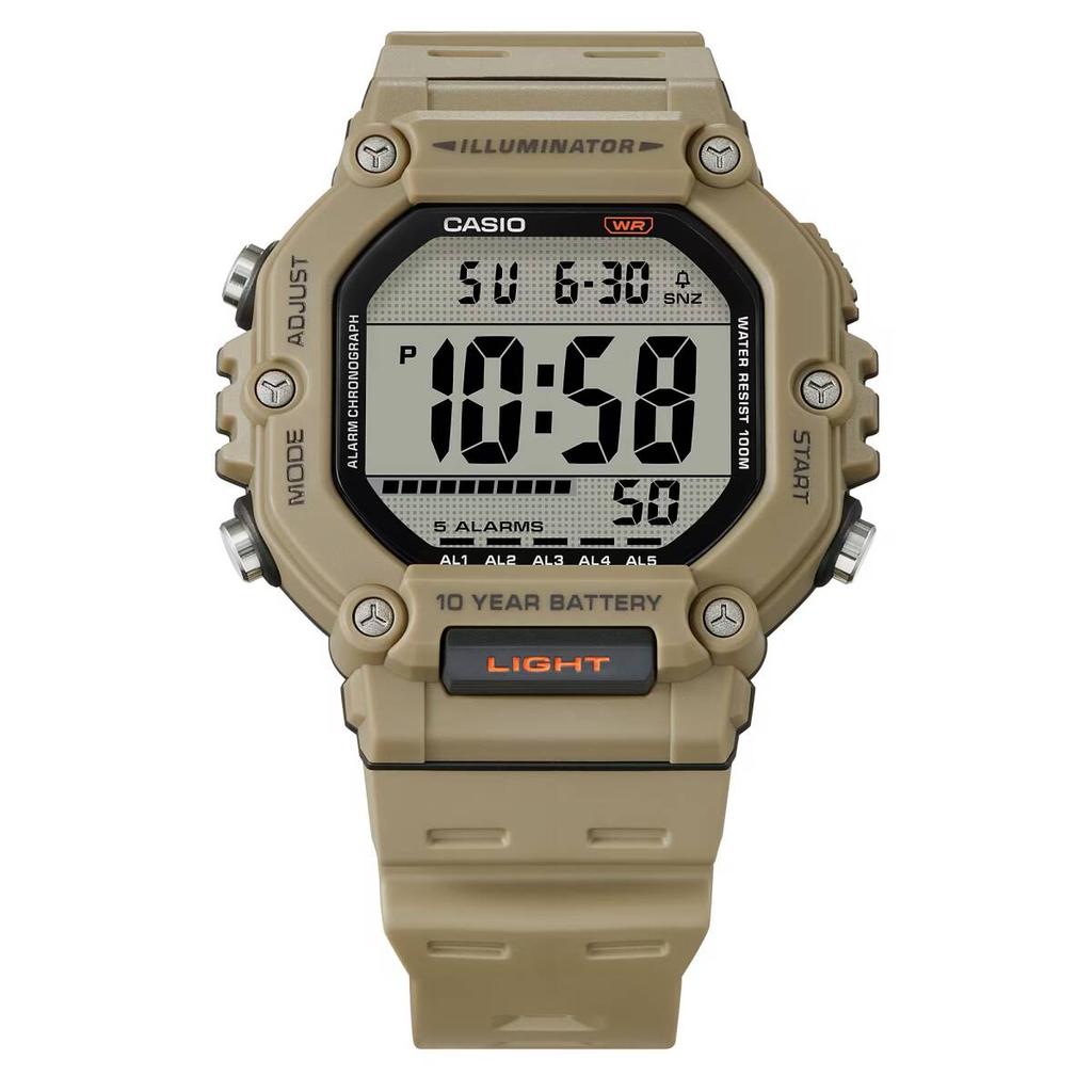 CASIO STANDARD Digital Watch with Case AE-1600H-5A Men's (Khaki Beige)