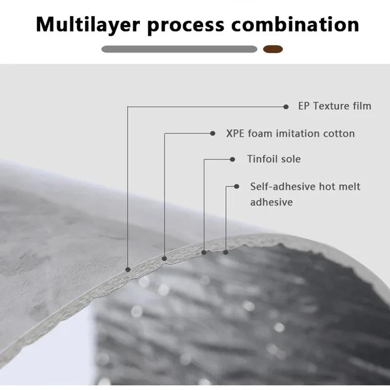 1PC 5mX10cm Self-adhesive Border Floor Stickers for Living Room Skirting Line Waterproof Waist Line Wallpaper