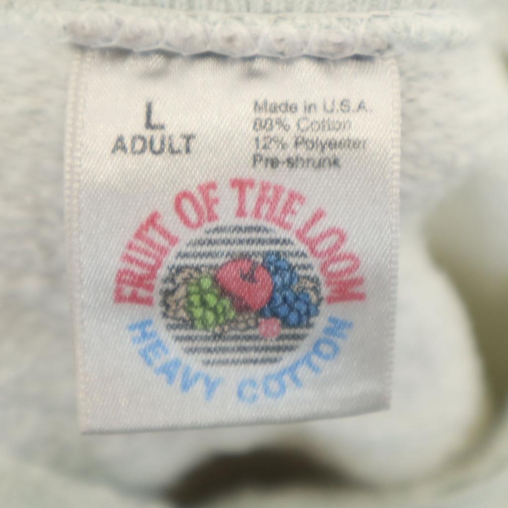 FRUIT OF THE LOOM 90s Made In USA Old Back Print Grateful Dead Bear Long Sleeve Sweat Trainer Men's Used