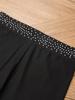 Girls Figure Skating Pants Sparkly Rhinestones Elastic Waistband Leggings Sheer Mesh Patchwork Trousers