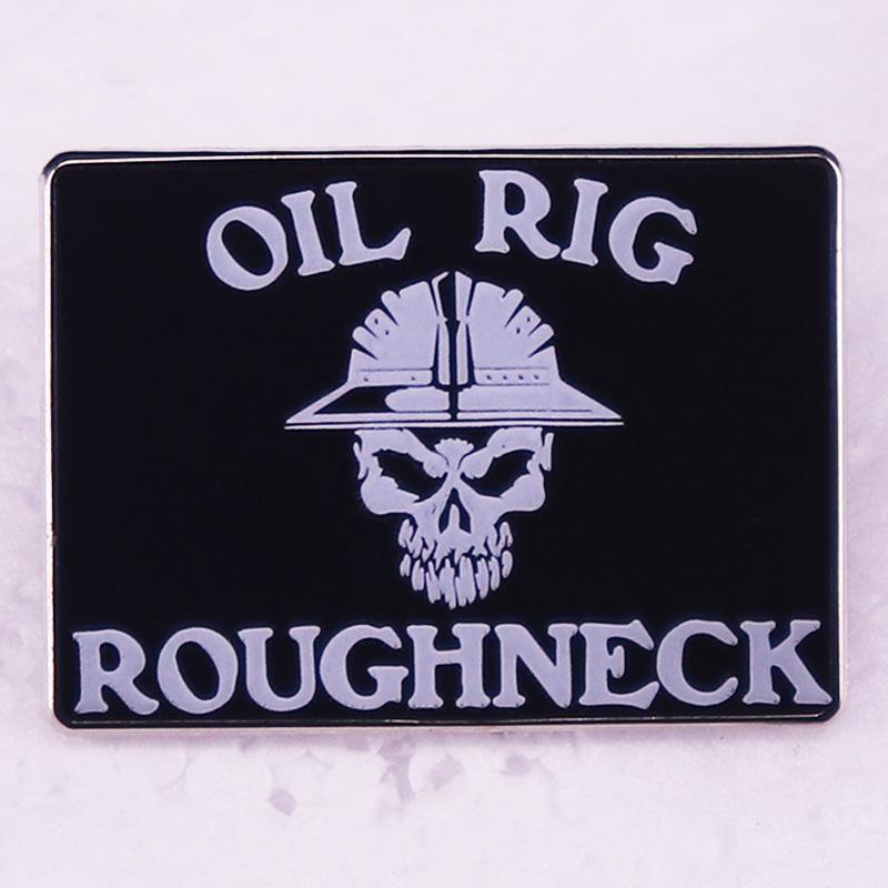 

Skull Badge for Oil Drilling Worker