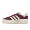Adidas Gazelle Bold Shadow Rot Weiß Damen Sneakers Cloud-White Core-White HQ6892