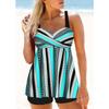 Women's Swimwear Tankini 2 Piece Regular Swimsuit 2 Piece Leopard Pattern Printed Pattern Halter Swimsuit Sports Beachwear S-6XL