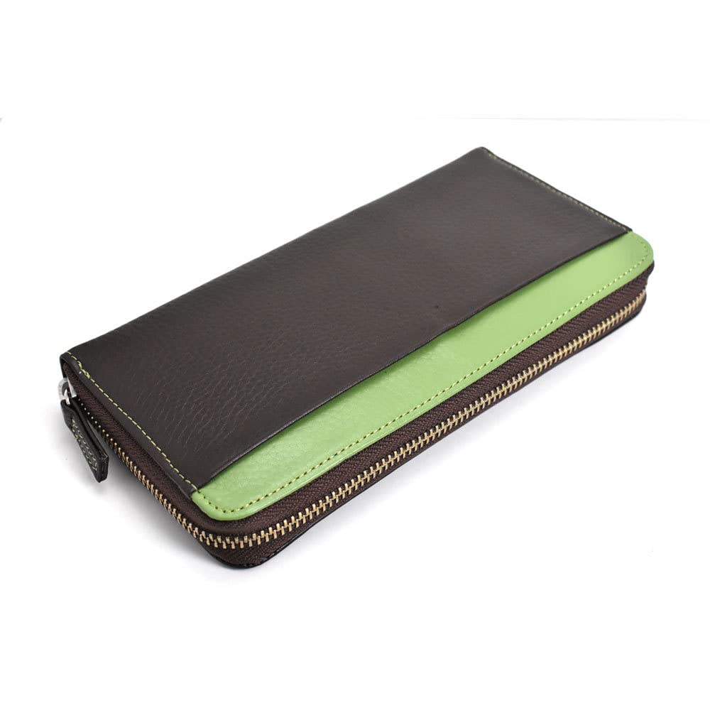 Prairie 1957 NewPeople Men's Zip-Around Long Wallet in BlackBlue