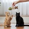Creative Fish Bone Cat Toy Wooden Teeth Cleaning Stick Feline Tooth Care Tool for Dental Care Feline Toothbrush Alternative
