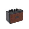 Portable Guitar Amp 10W BT Speaker 2 Clean Distortion Channels AUX Input Headphone Jack Rechargeable Silent for Outdoor