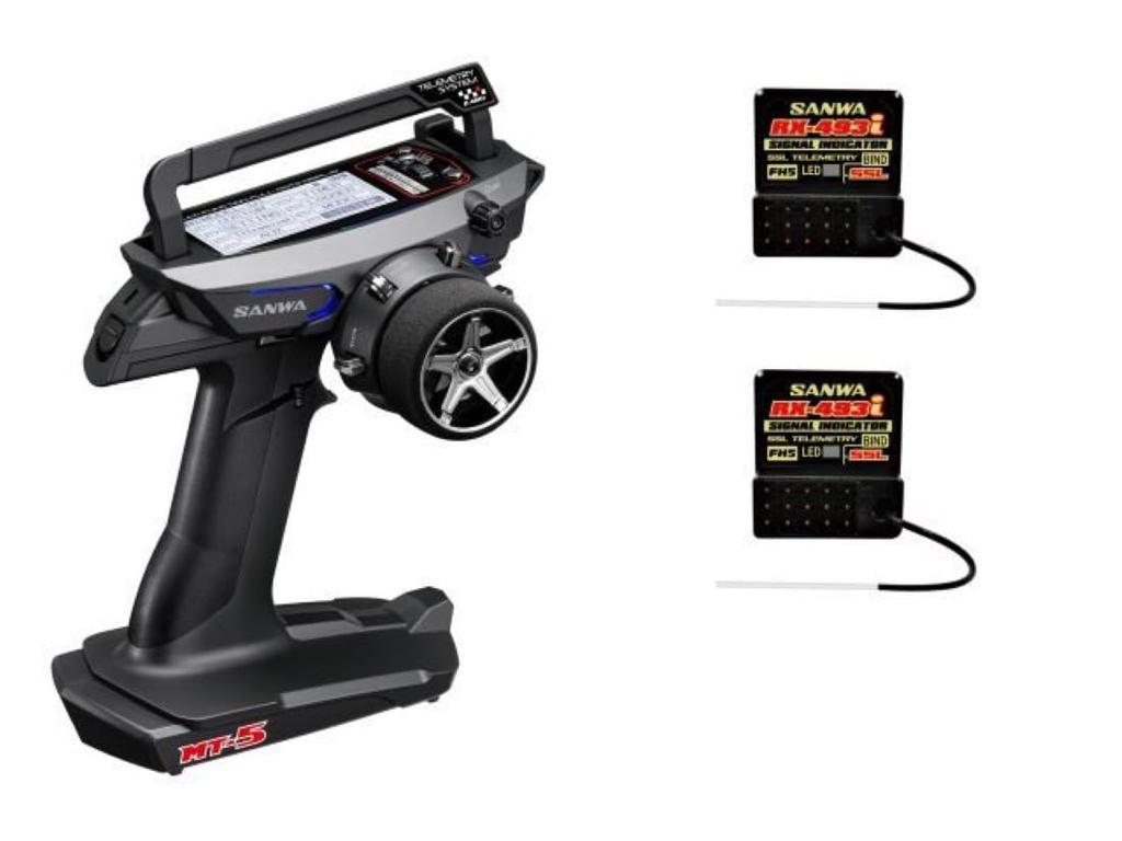 SANWA MT-5 RX-493iPC Dual Receiver SSL 101A32603B