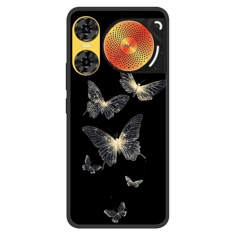 For ZTE Nubia Music 2 Case 2025 New 5G Fashion Flower Soft Silicone Shockproof Bumper For nubia Music2 5G Strip Phone Back Cover
