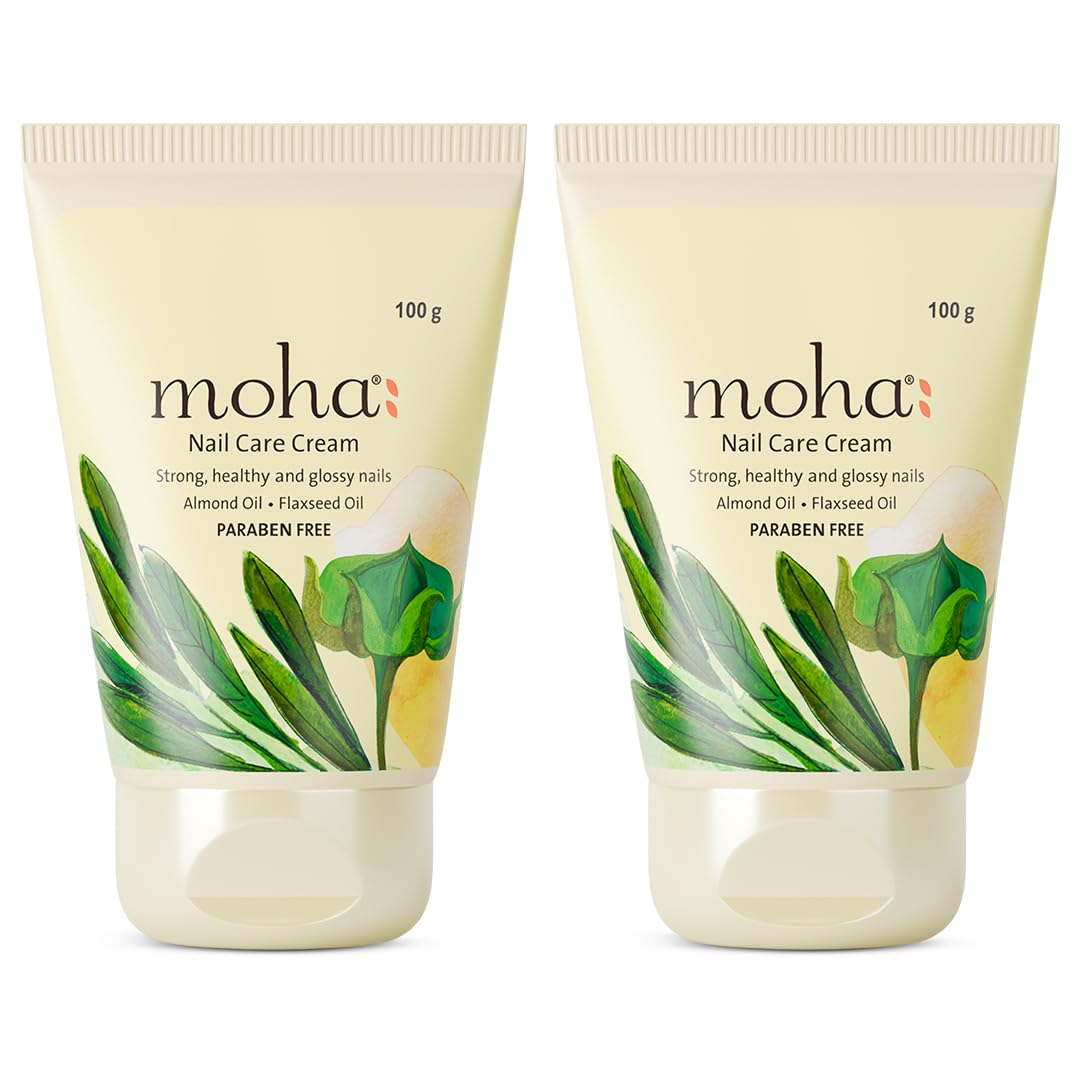 

Moha Nail Care Cream For Stronger Nails And Soft Cuticles, Daily Nail Strengthener For Men Women 100 g x Pack Of 2