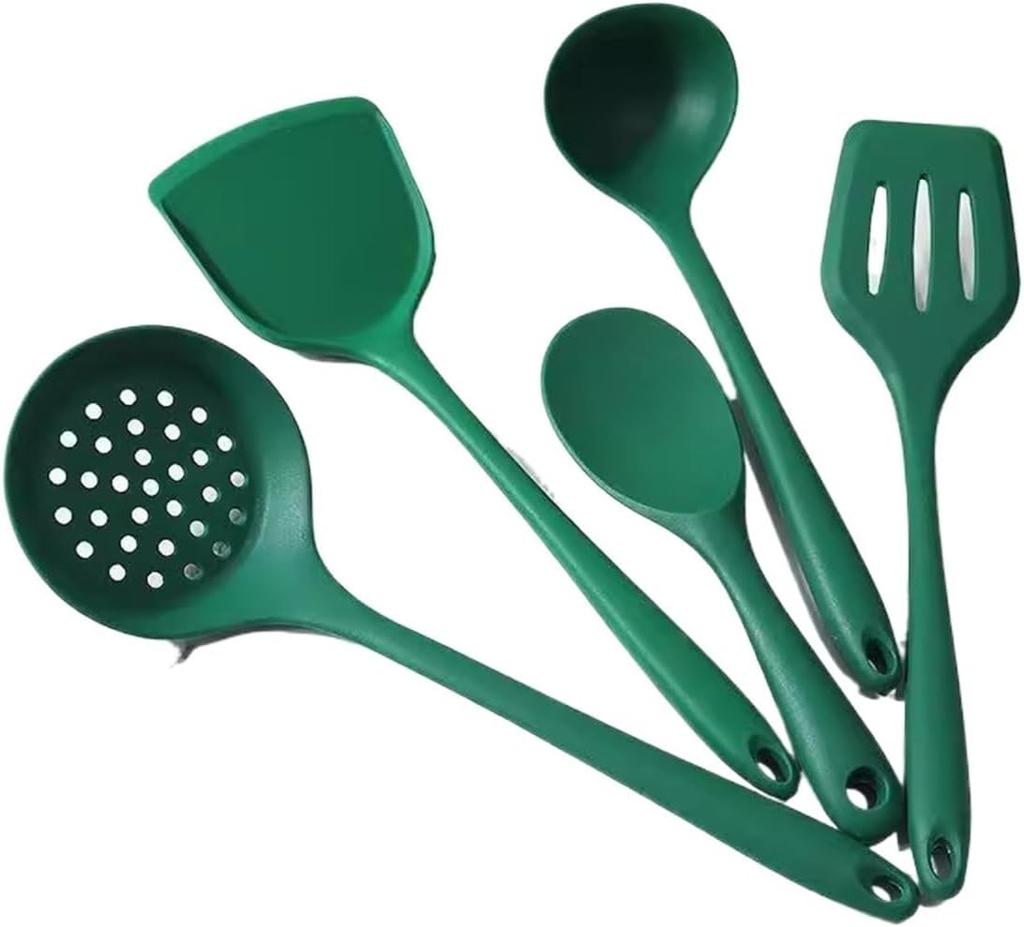 5-piece Cooking Utensil Set, Silicone Kitchen Utensil Set, for Cooking, Non-toxic and Heat-resistant
