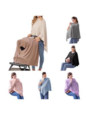 Buckle Waffle Multi-Functional Nursing Cover: Stretch Jacquard Shawl & Stroller Cover