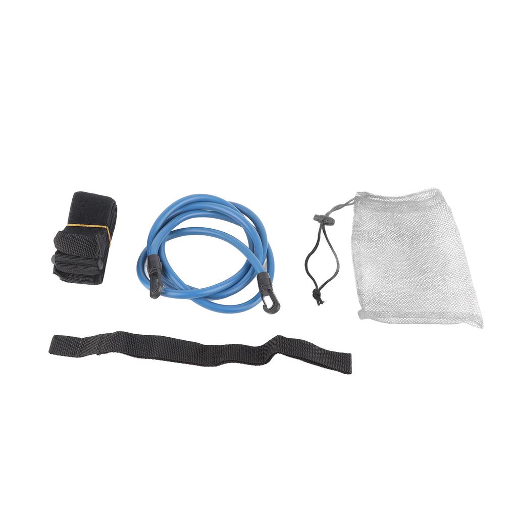 4-teiliges Set Schwimmtrainer Widerstandsseil Lebensleine Kraftübung Hilfsausrüstung blau