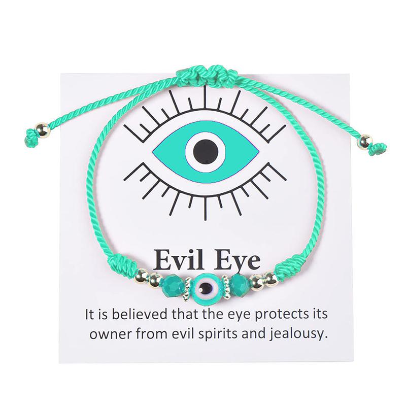 Türkische Auge Armbänder Für Frauen Handgemachte Geflochtene Perlen Knoten Seil Armband