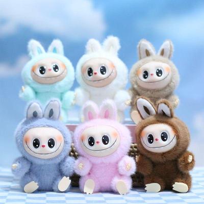 Chaveiro de Coelho de Pelúcia Trendy, Fofo e Adorável, Brinquedo de Pelúcia, Acessório para Bolsa, Chaveiro e Boneca