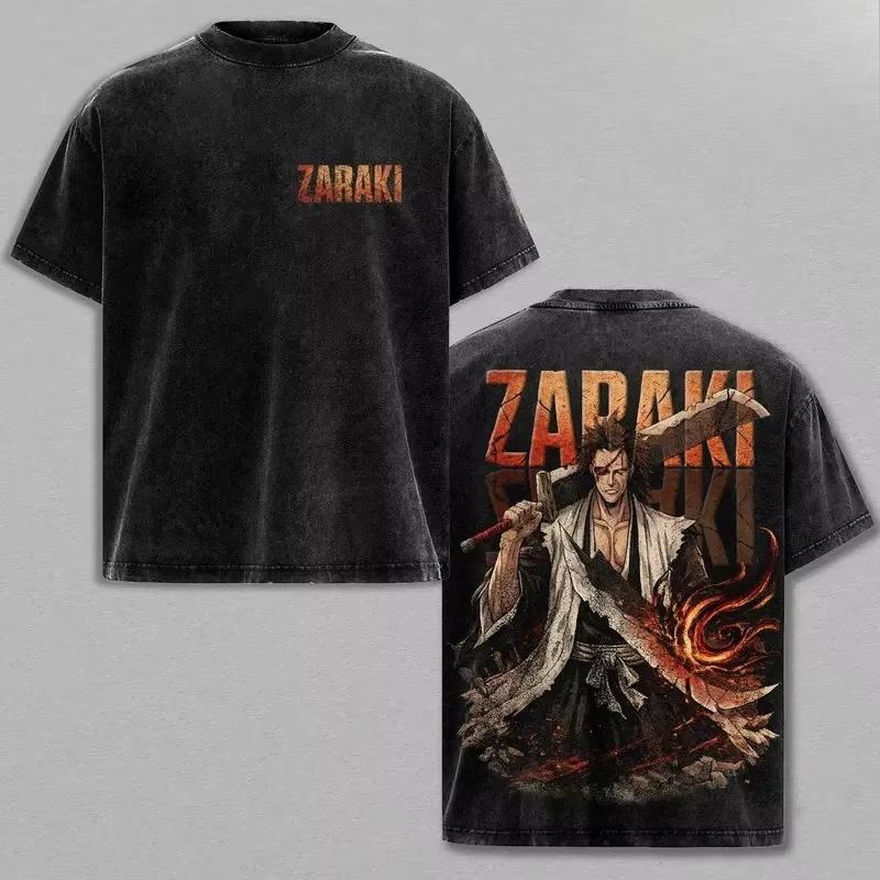 2026 Summer Hot Sale Aizen Sousuke BLEACH T-shirt Men Women Manga Harajuku T-shirts Vintage Y2K Gothic Cotton Oversized T-shirt
