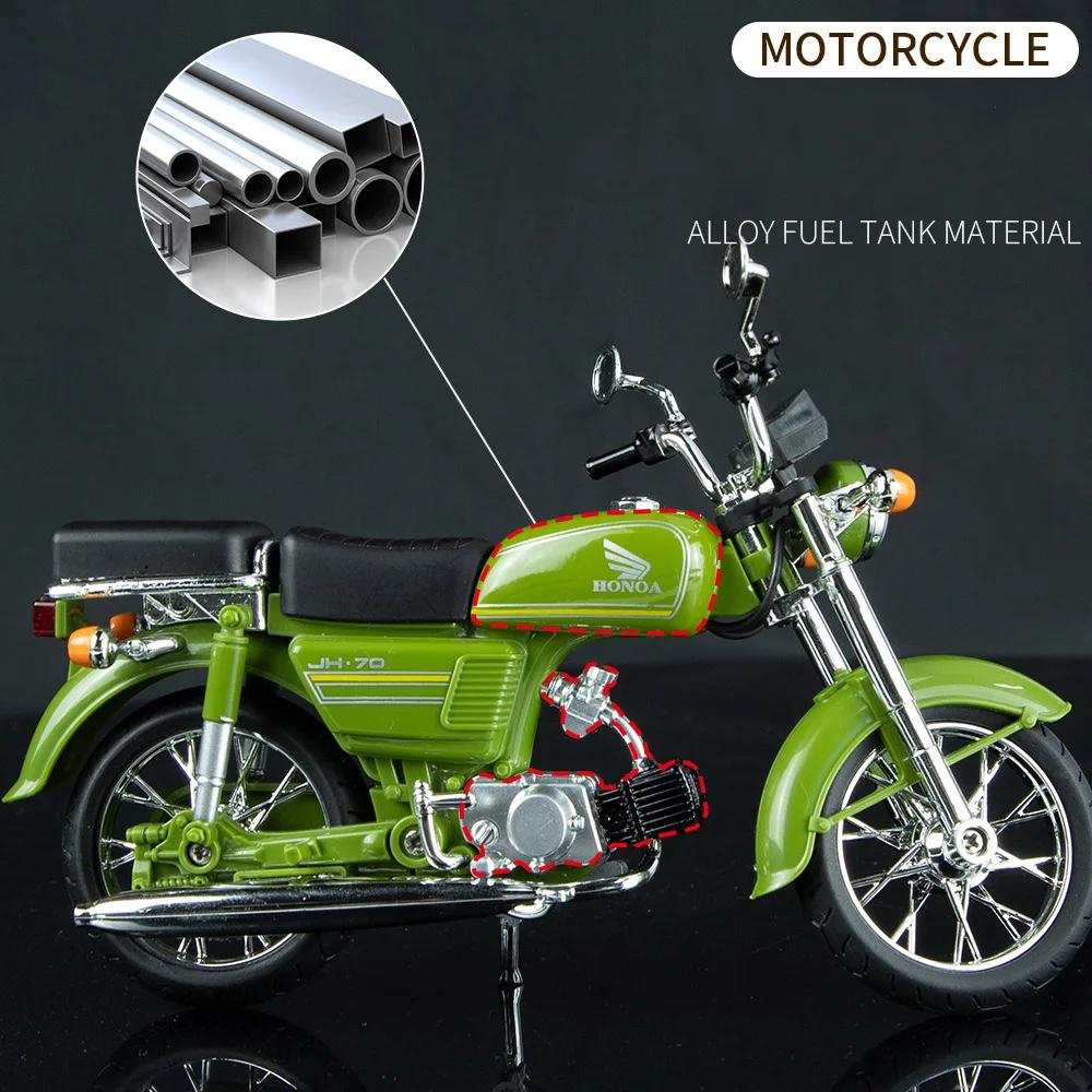 1/12 Honda JiaLing JH-70 сплав модель мотоцикла имитация литой металл уличная спортивная — фото 9