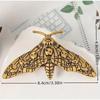Alloy Hair Clip Moth Decor Gothic Vintage Hair Pin 3.31×1.89in for Halloween Party Costume Accessories