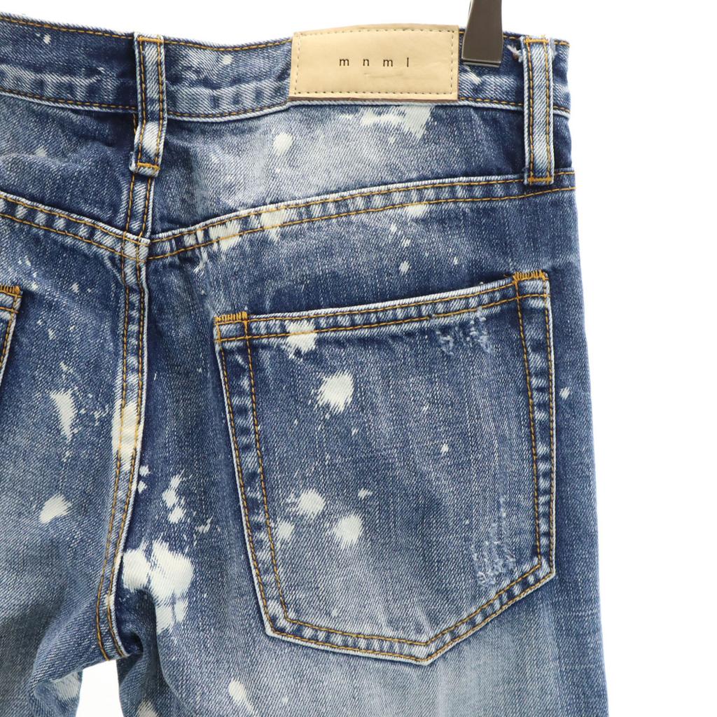 mnml bleaching Skinny denim pants w29 Button fly jeans Men's Used