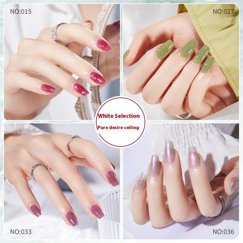 HOHOROSE Oja nouă pe bază de apă Uscare rapidă Fără coacere Lacrimă Albire Nail Art