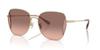 Coach Shiny Light Gold Size HC7158D CL906 Women's Sunglasses, 58,