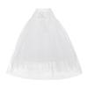 Bridal Underskirt With Tulle Design A Line Dress Enhancer Boneless Slip Skirt For Wedding Ceremony 95cm/37inch Length