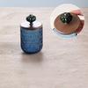 BEPAN 1PC Vintage American Style Glass Cotton Swab Storage Box Creative Toothpick Holder Dental Floss Dispenser French Ornament