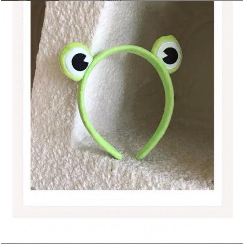 Cute Frog Headband for Women's Face Washing & Makeup - Cartoon Style