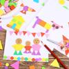 1000pcs Geometric Figure Foam EVA Stickers Self-Adhesive Crafts Arts Making  DIY Crafts Arts Making