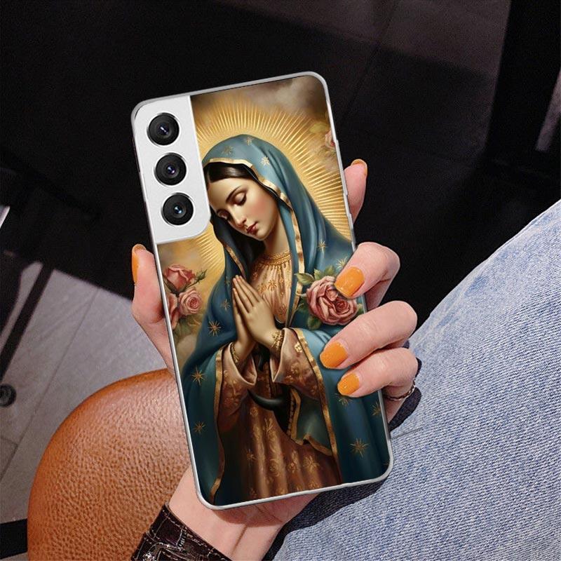 Virgin De Guadalupe Virgen Mary Phnoe Case for Samsung Galaxy S26 S25 Edge S23 S24 Ultra S22 Plus S21 S20 FE Unique Cover Soft C