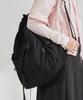 Covernat Woman Clover Heart Shirred Nylon Backpack Black