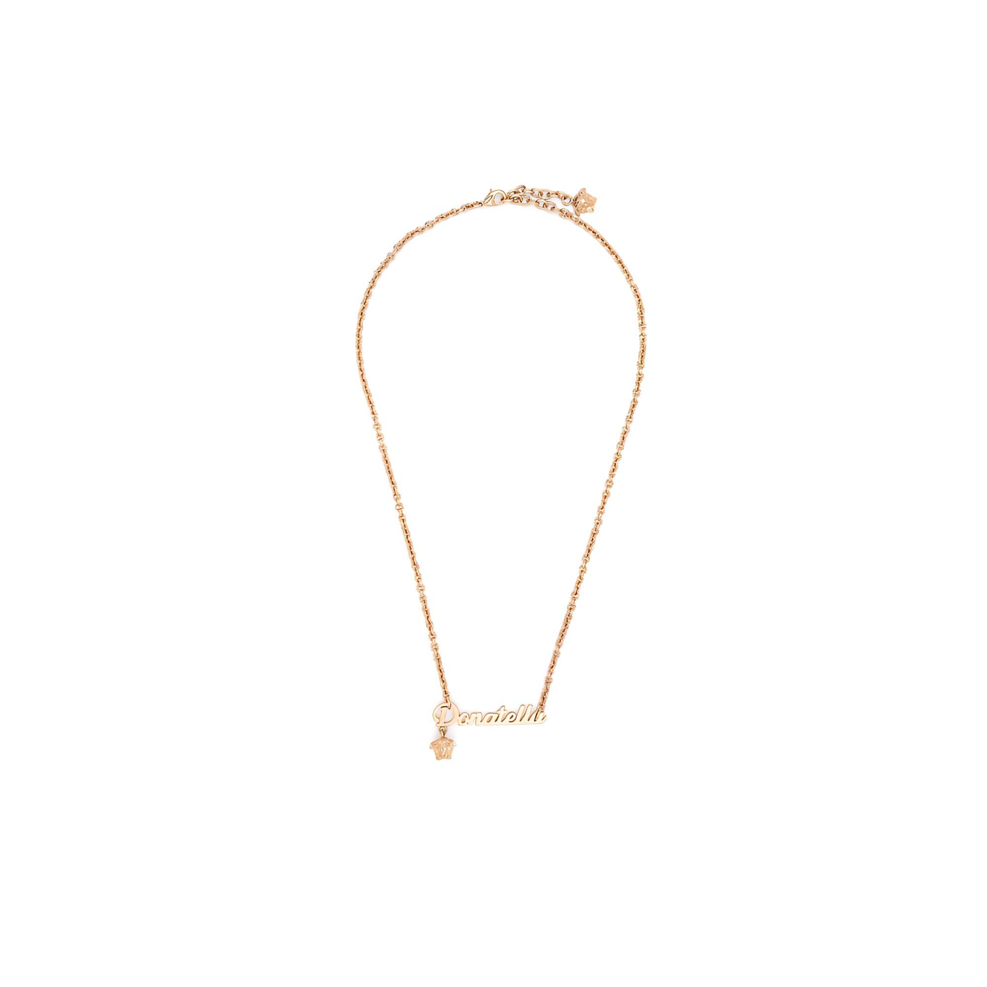 Versace Universal Versatile Necklace Men necklace Rose-Gold DG1I053-DJMT Rose Gold,F