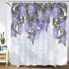 Beautiful Flowers Printed Shower Curtain Waterproof Polyester Curtain With Hook Decoration Bathroom Curtain 3D Shower Curtains