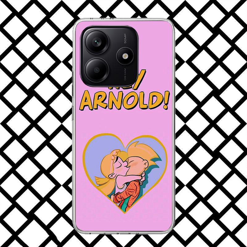 Cartoon Hey Arnold Fondos Phone Case for Xiaomi Redmi Note 15 14 14S 13 12 12S 11 Pro Plus 11E 11T 11S 10S 5G Soft Cover Fundas