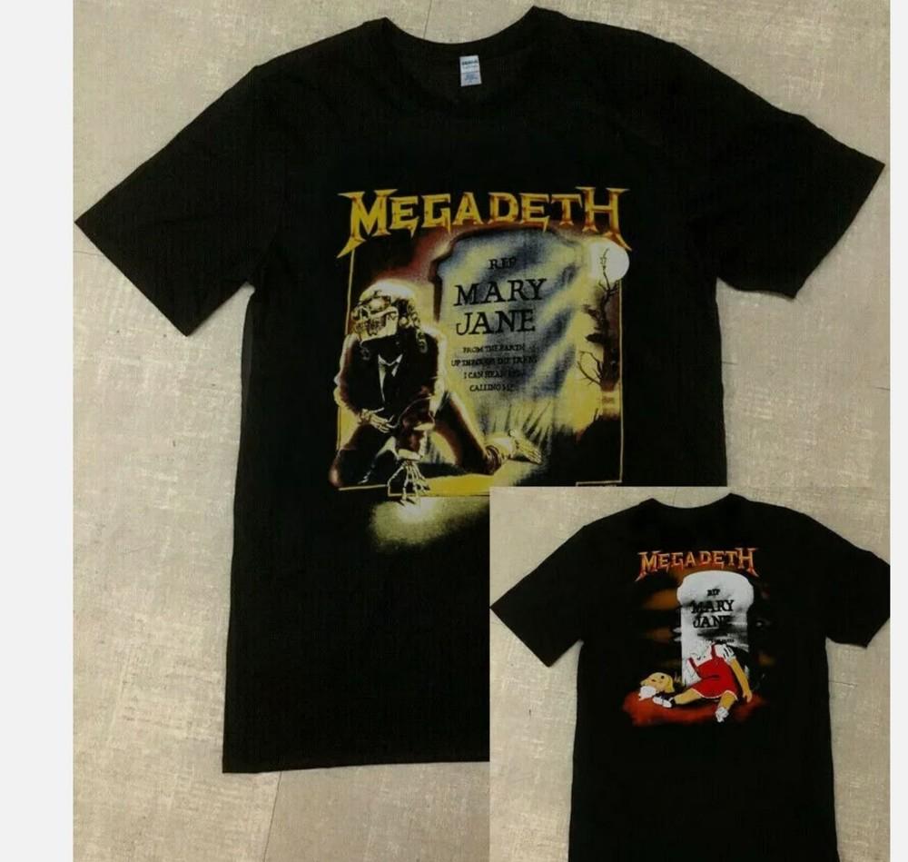 

MEGADETH RIP MARY JANE РОК-КОНЦЕРТ ТУР Футболка GILDAN НОВАЯ Унисекс Футболка XL