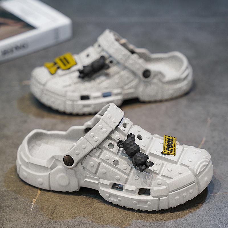 Summer new sandals men's hole shoes men's travel bag head sandals beach shoes casual sandals men's couple