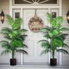 2PCS 24Leaves Areca palm simulation green plants realistic artificial trees suitable for bedroom living room outdoor decoration