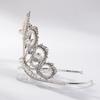 Korean Style Korean Style Rhinestone Bridal Tiara Peacock Feather Pearl Crown Wedding Dress Accessories Hair Accessories