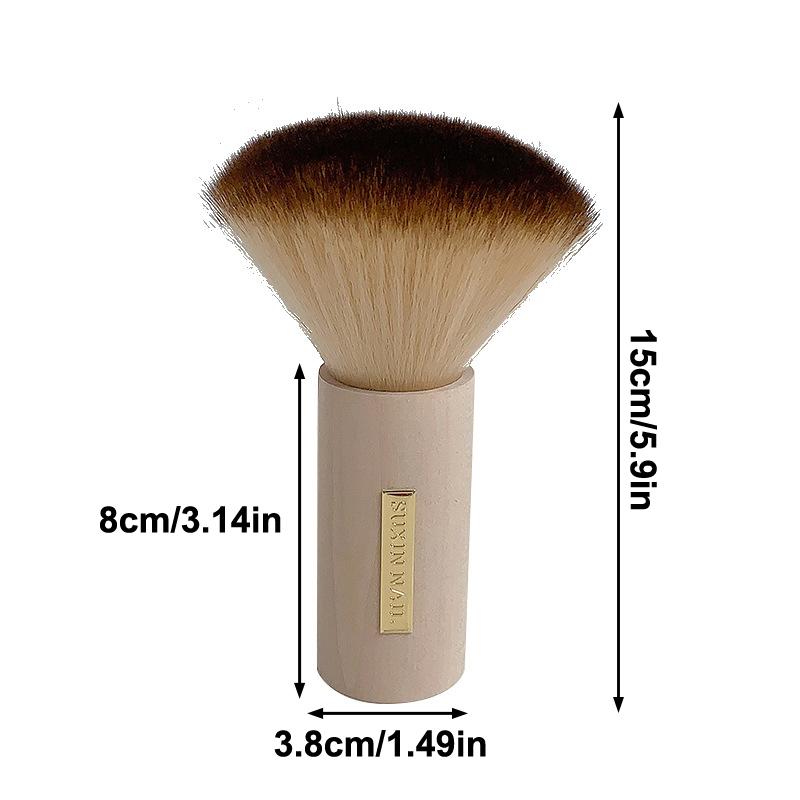 Runde Nagelstaubbürste Großformatig Nagelstaub entfernen Bürsten Acryl UV Gel Nagellack Puder Reinigungswerkzeug Maniküre Zubehör