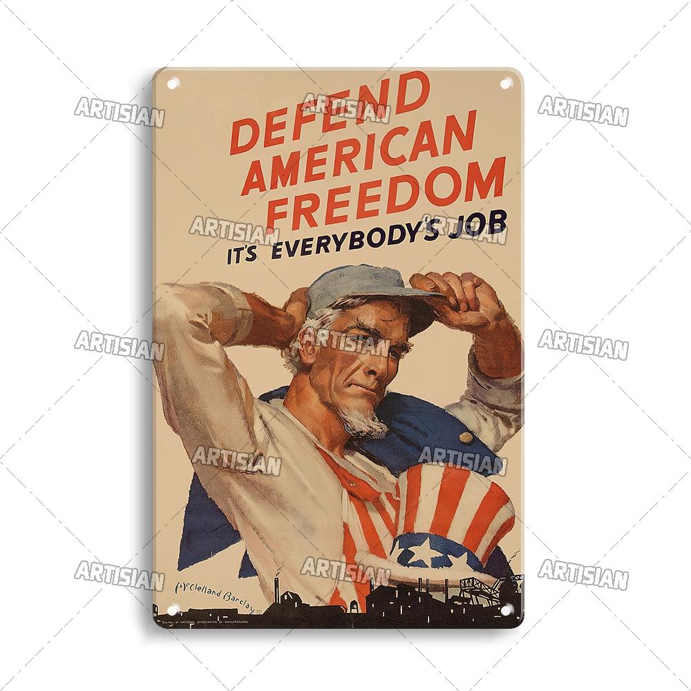 Artisian Army Metal Plate Soldier Tin Plaque Patriotism War Decorative Sign Wall Decor Garage Bar Pub Club Hotel Kitchen Home