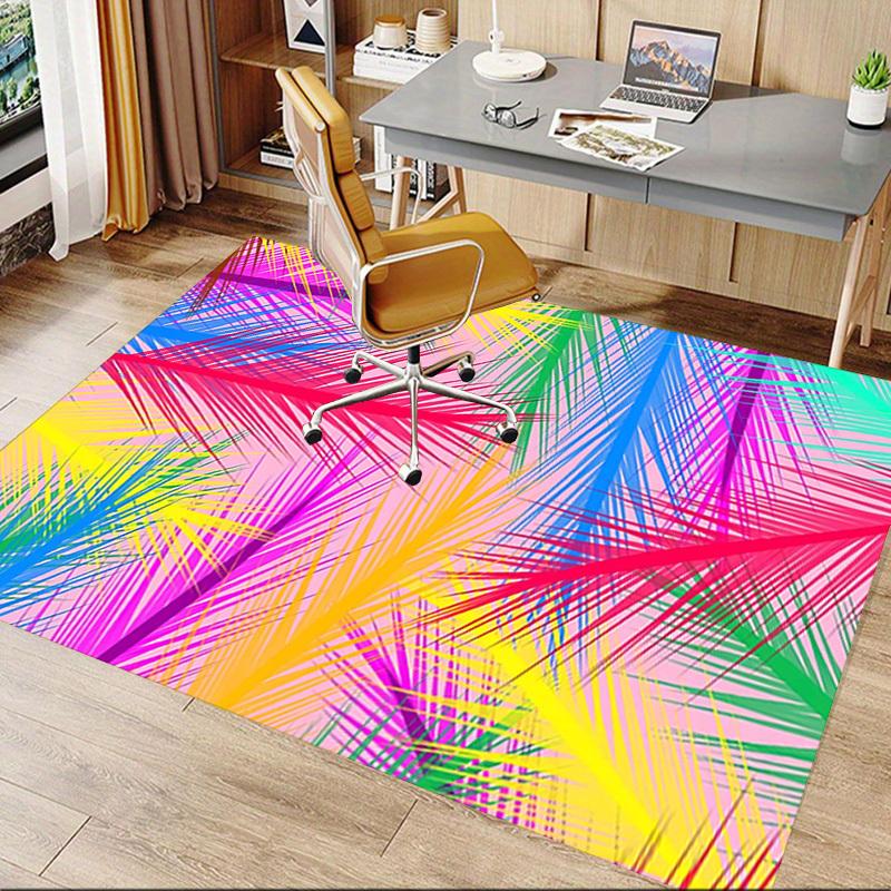 1PC Palm Leaves Pattern Extra Large Non Slip Floor carpet, Office, family, bedroom, Studio Large Area Rug Indoor Rugs, Vibrant Colors