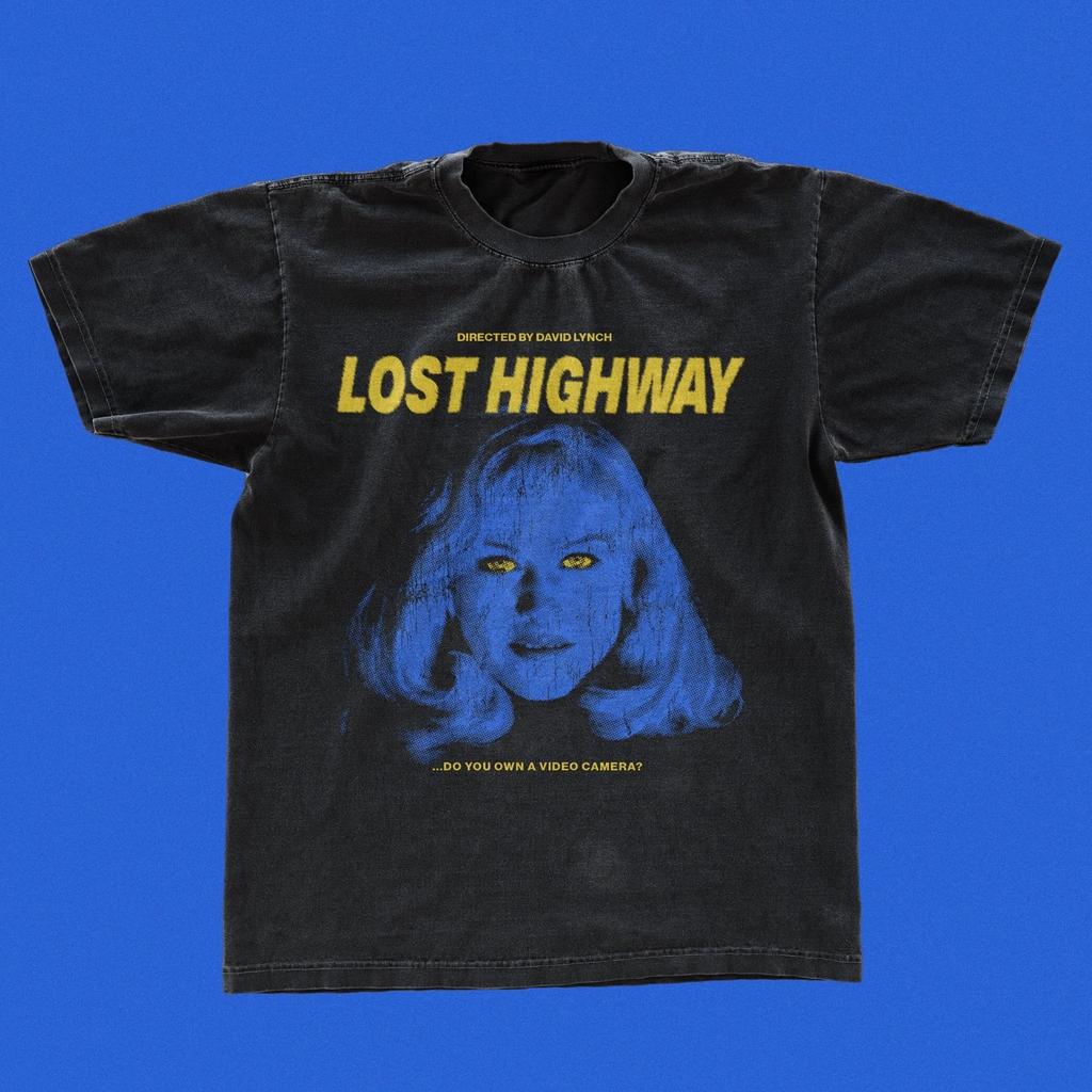 T-shirt del film Lost Highway – Maglietta Classica di David Lynch, Nera Gildan 5000