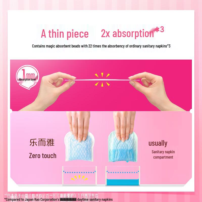 Laurier Kao Zero Feel Imported Night Sanitary Pads 35cm